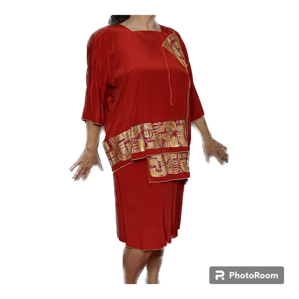 Red Silk Dress Beautiful